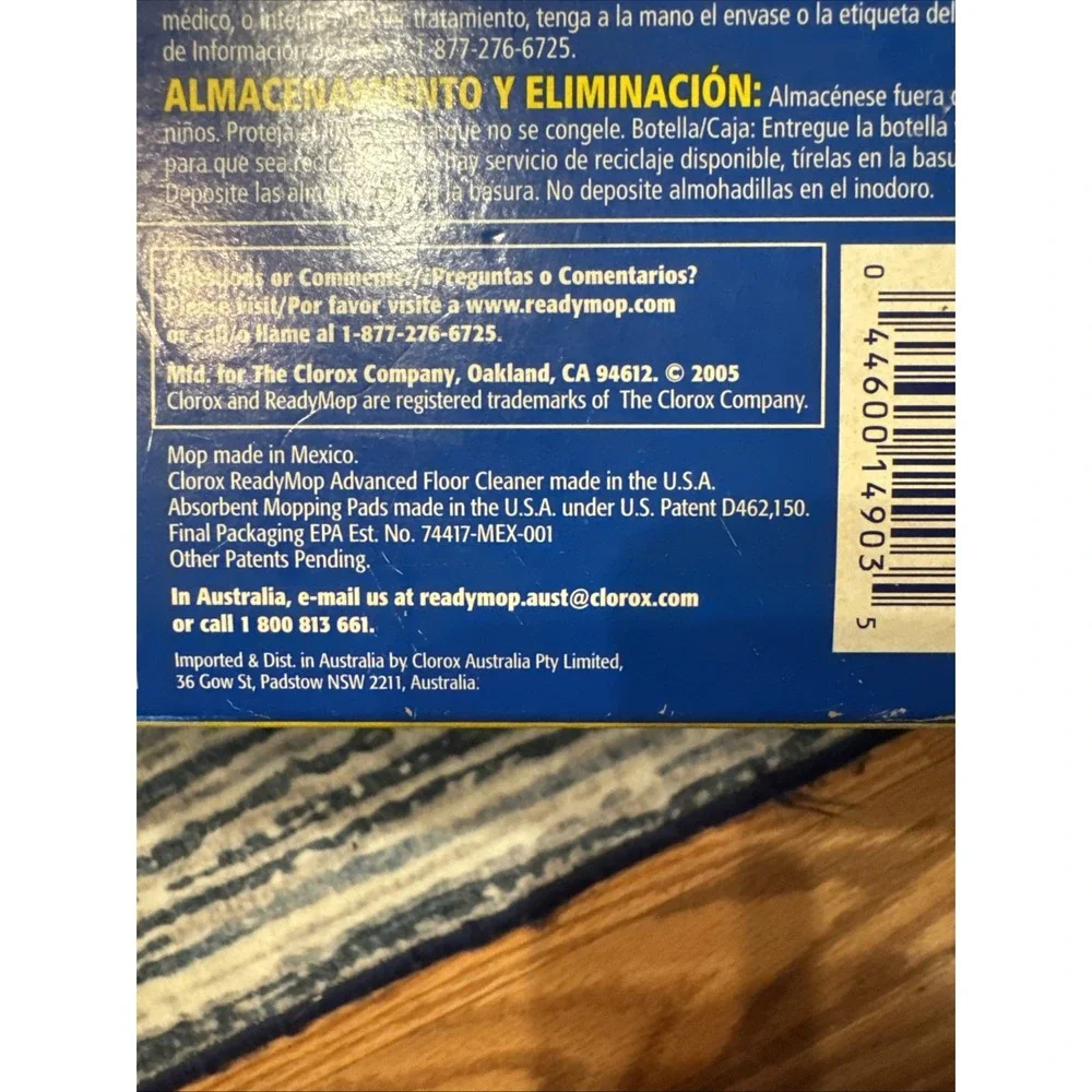NEW Clorox ReadyMop Advanced Complete Mopping System in Box - Mop, Pads, Cleaner